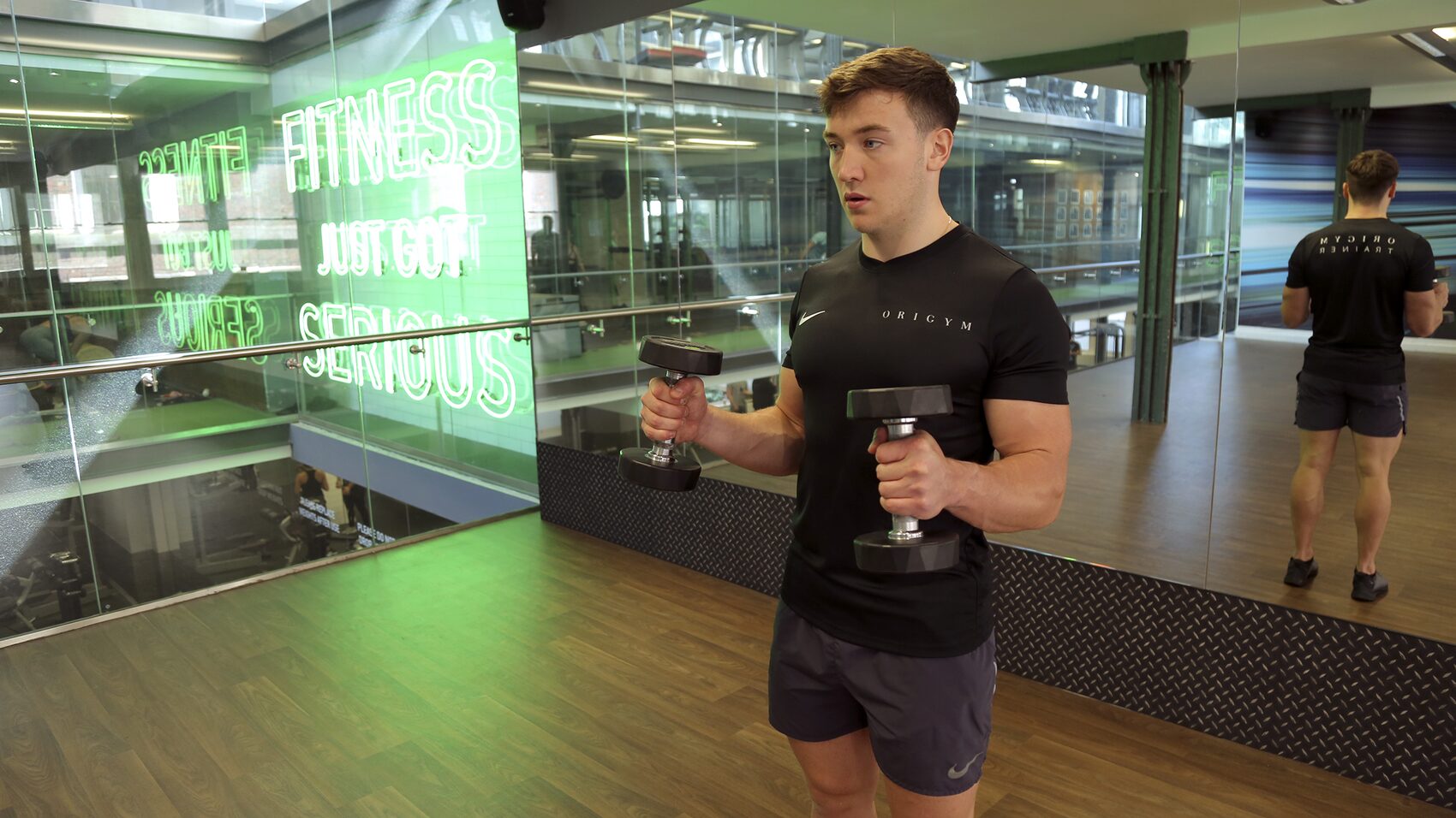 dumbbell hammer curl photograph