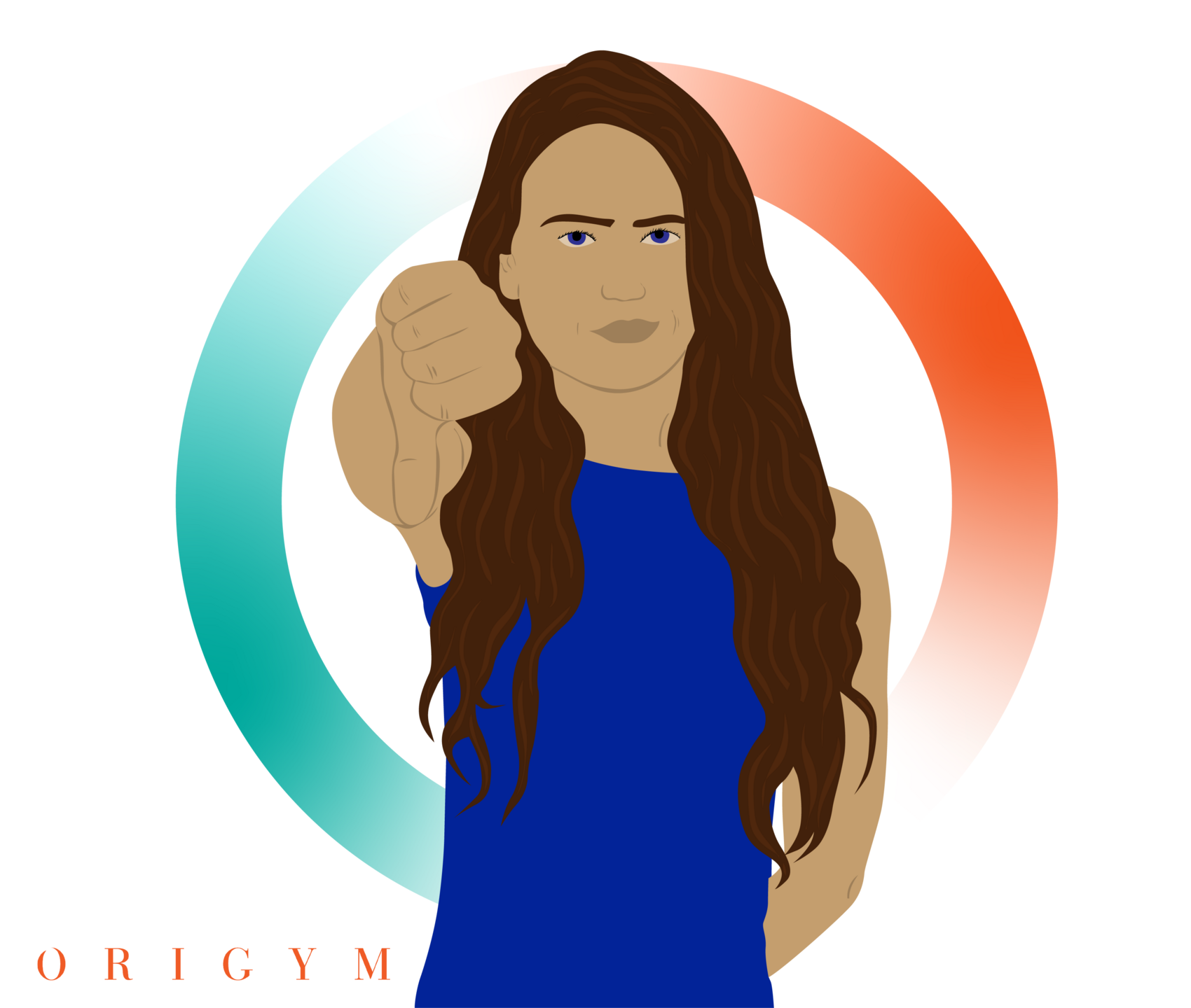 Personal trainer sole trader or limited company graphic of woman giving thumbs down