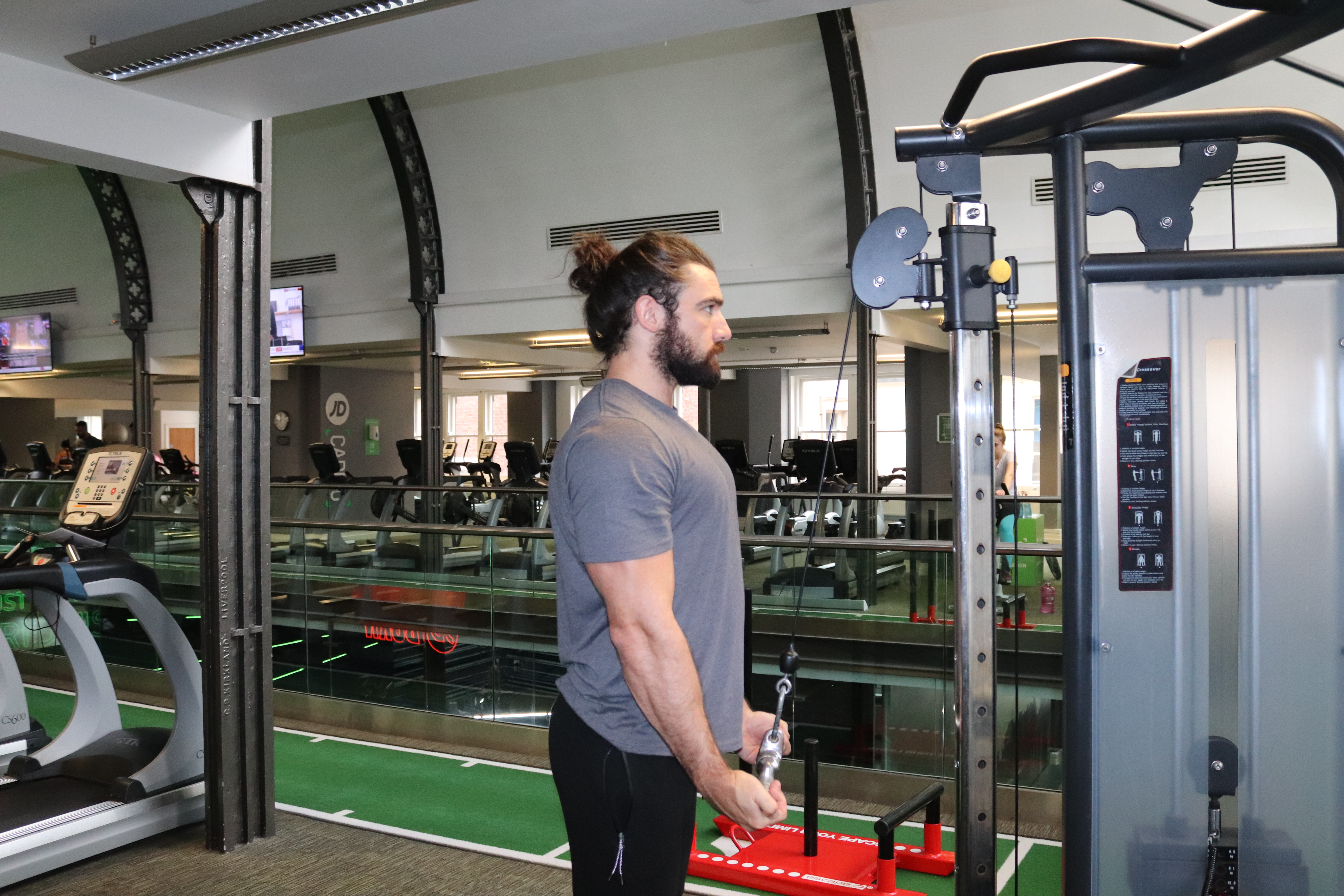 underhand tricep pushdown
