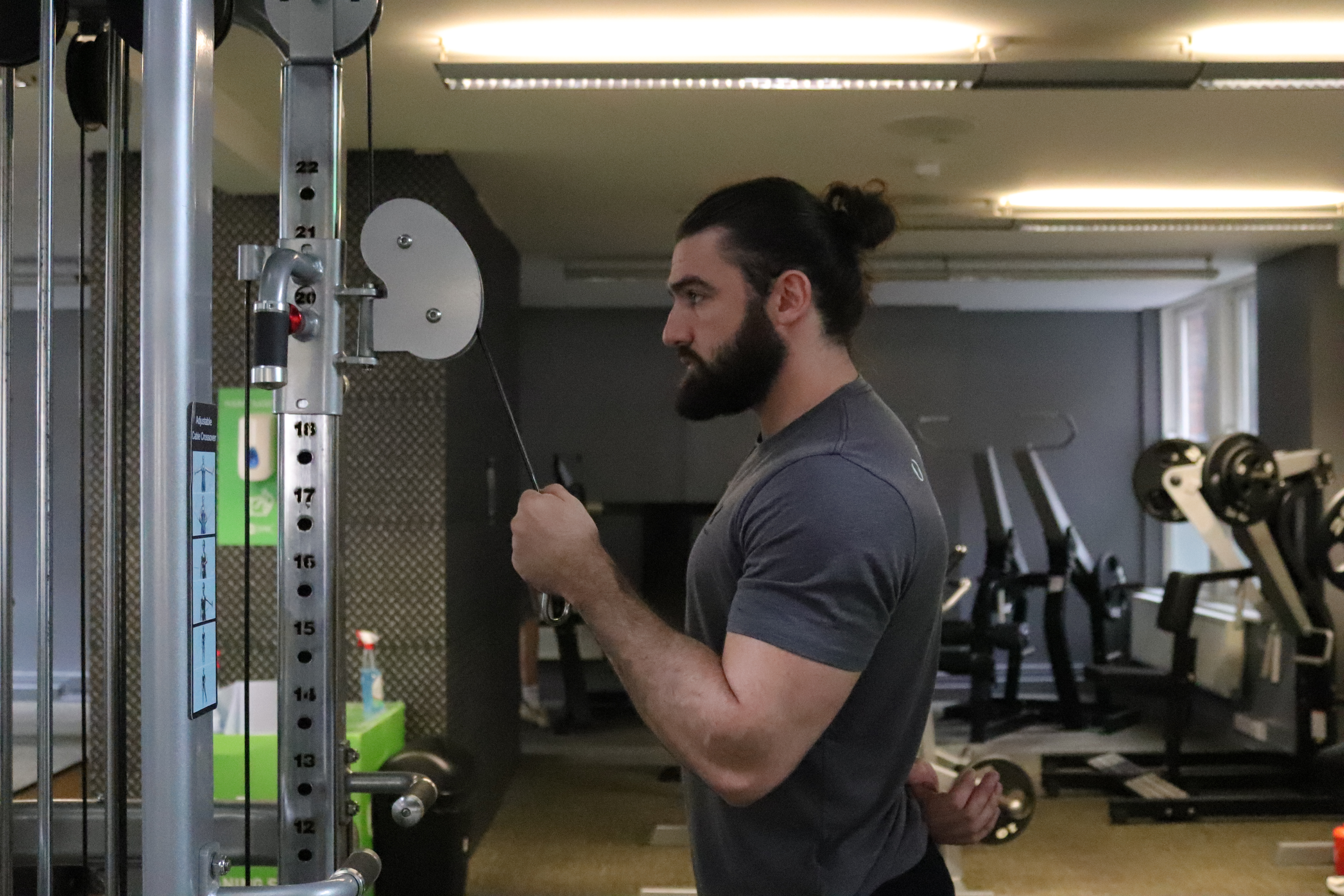 single arm tricep pushdown form