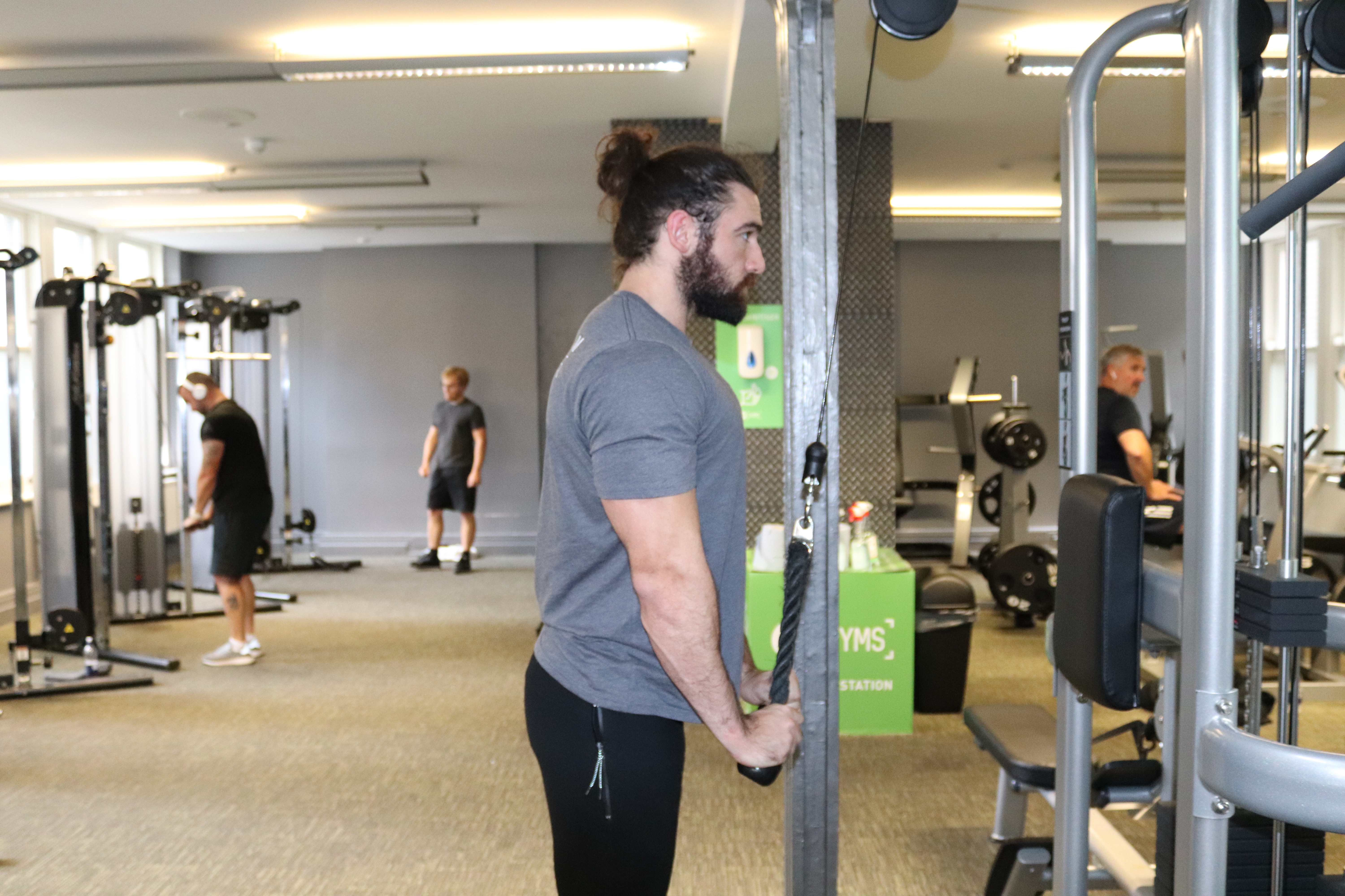 tricep cable pushdown machine muscles worked