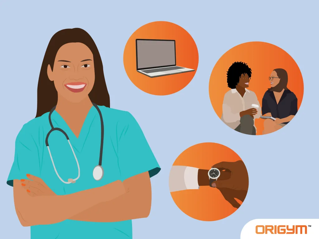 Female Nurses Thinking About Her Nursing Skills