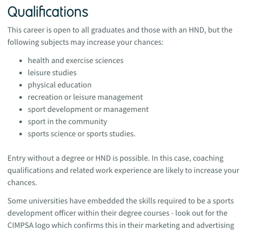 sports management degree 23