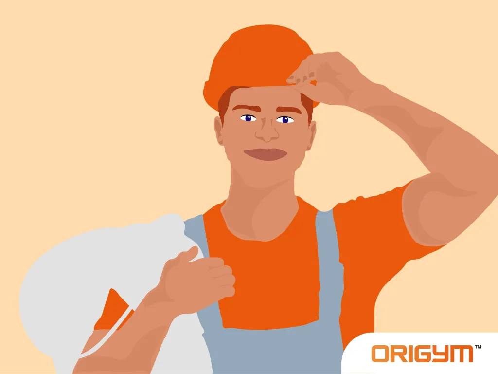 Male Electrician Wearing a Hard Hat