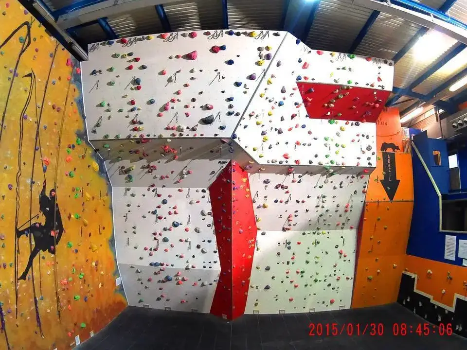 Large Indoor Section of Wolf Mountain Bouldering Gym