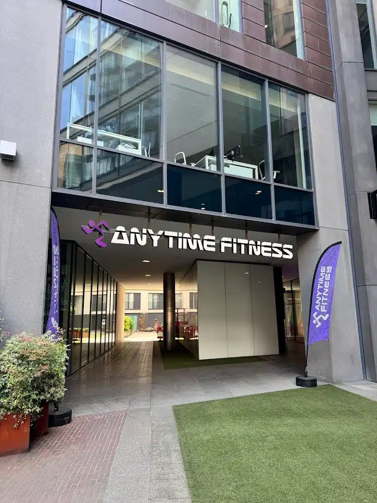 Exterior Image of the Entrance to Anytime Fitness in Manchester Central