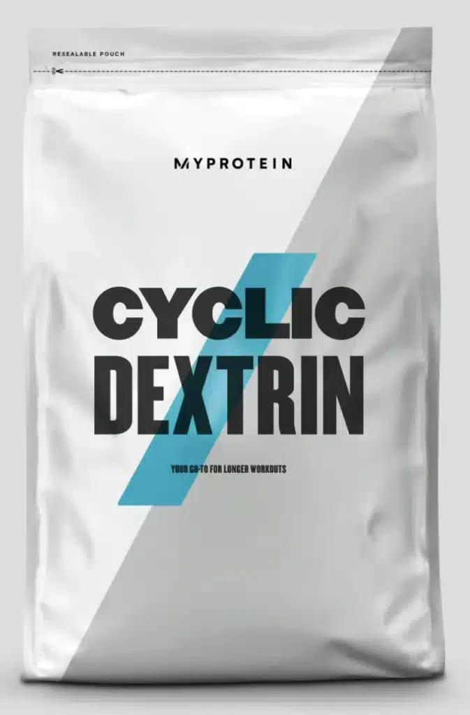 Screenshot of a Bag of MyProtein Cyclic Dextrin Pre-Workout Supplement