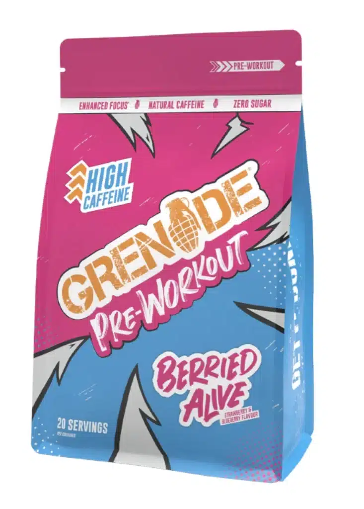 Screenshot of a Bag of Grenade Pre-Workout Powder