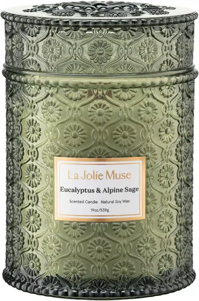 Screenshot of a La Jolie Muse Eucalyptus & Alpine Sage Candle