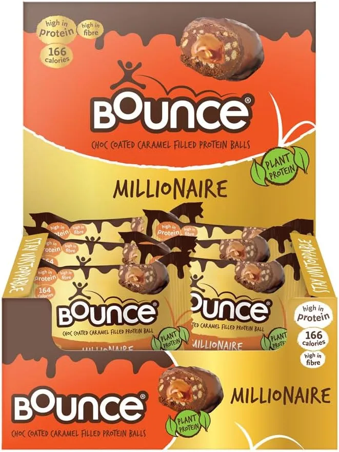 Screenshot of a Box of Bounce Caramel Filled Protein Balls