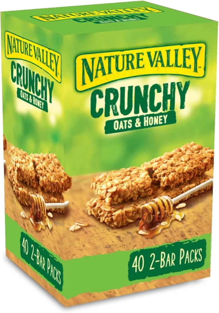 Screenshot Showing a Box of Nature Valley Crunchy Oats & Honey Cereal Bars